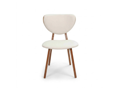 Moderno conjunto de 6 sillas blancas de madera, silla individual sin reposabrazos, nuevo.