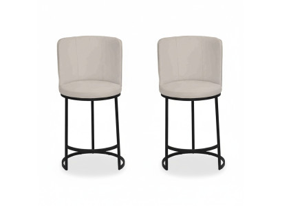 Sillas de bar diseño para comedor 2x taburetes de bar silla tapizada decoración moderna.