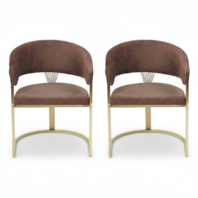 Comedor moderno 2x sillas diseñador lujo elementos de acero inoxidable textil nuevo