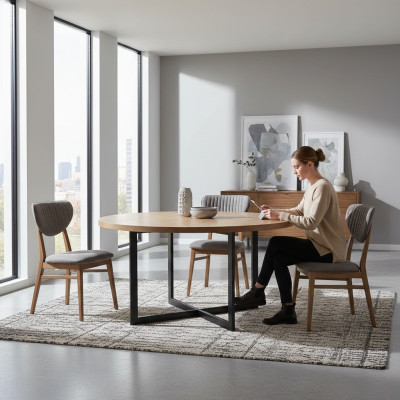 Silla de diseño, conjunto de sillones, conjunto de comedor acolchado 4 sillas de diseño.