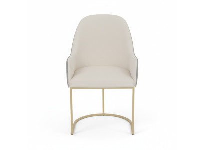 Silla tapizada blanca Silla de comedor Sillas de cocina Muebles de asiento de diseñador Nuevo