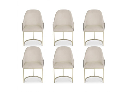 Silla tapizada moderna 6 sillas Silla de comedor de alta calidad Silla de cocina multicolor