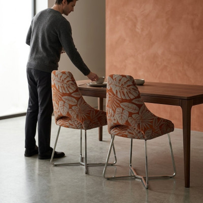 Silla de comedor Silla de cocina 2 sillas Sillón de respaldo de lujo Multicolor Moderno Comedor