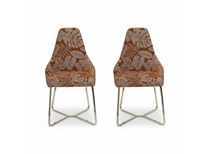 Silla de comedor Silla de cocina 2 sillas Sillón de respaldo de lujo Multicolor Moderno Comedor