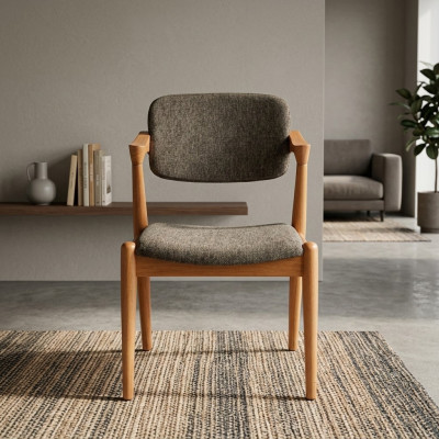 Muebles de lujo para el comedor, silla tapizada de diseñador. Sillas de comedor modernas.