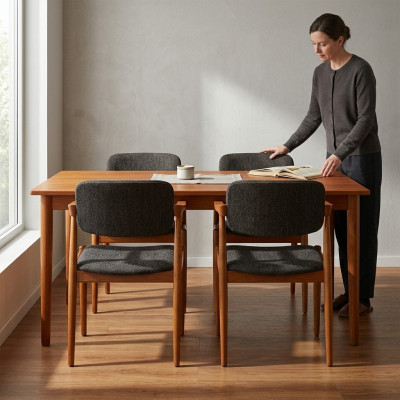 Muebles de comedor de lujo diseñador gris 2 sillas nuevo mobiliario moderno.