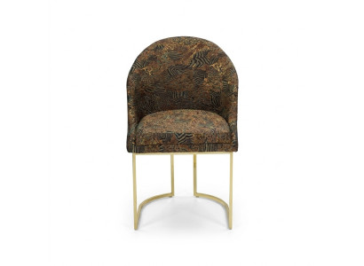 Silla redonda de acero inoxidable para el comedor, sillas de sala de estar de lujo con asientos tapizados.
