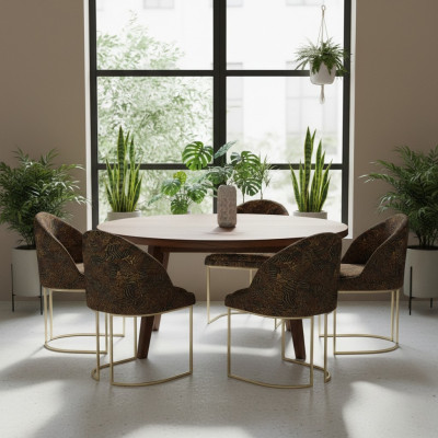 Sillas de comedor modernas Sala de estar lujosas Multicolor 4 sillas Metal nuevo.