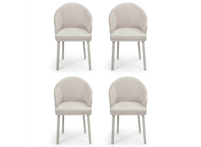 Silla de comedor blanca 4x Sillas Comedor Modernas Sillas de Madera Diseño Nuevo