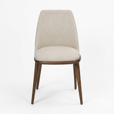 Silla blanca tapizada Diseñador Sillas de cocina Diseñador Textil Individual Nuevo