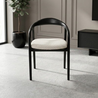 Sillas de comedor en blanco y negro, muebles de asiento de cocina de lujo, sillas metálicas.
