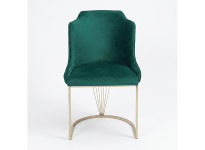 Diseñador de silla de comedor verde de lujo de una sola plaza muebles de comedor modernos