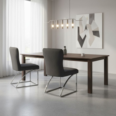 Diseñador 2x sillas de lujo Chesterfield tapizadas sillas butacas sala de estar comedor