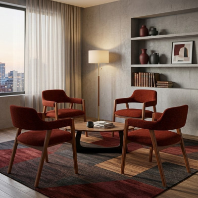 Muebles de comedor modernos de diseñador de lujo 4 sillas Muebles Nuevas sillas nuevas
