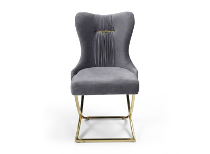 Sillas de comedor Sillón de lujo Silla Gris Sillón Muebles de sala de estar Nuevos