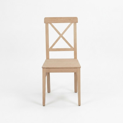 Silla de comedor moderna diseñada de madera de lujo sin reposabrazos
