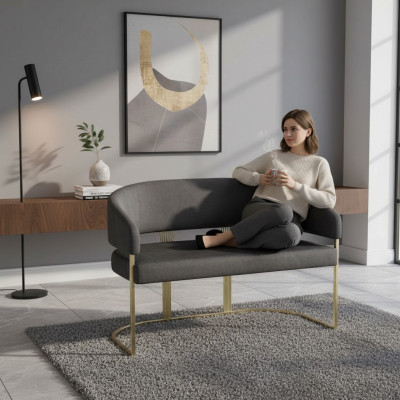 Silla Silla de comedor Gris Silla de cocina Sillón Luxury Modern Novedad nuevo