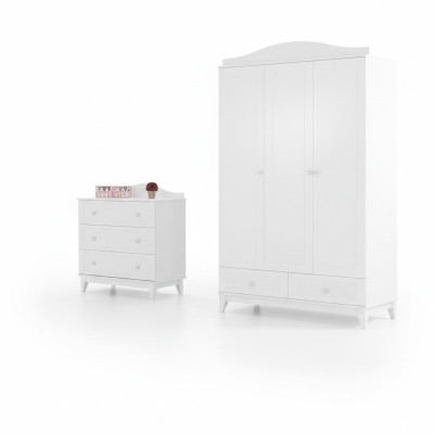 Set de habitación infantil Lujo Armario Moderno Cómoda nueva Muebles de dormitorio nuevos