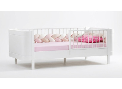 Elegante cama para niños Blanca Cama Habitación infantil Muebles para habitación infantil Madera nueva