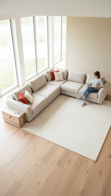 Sofá esquinero en forma de L beige diseño de sala de estar sofás muebles sofá tapizado 317 x 312
