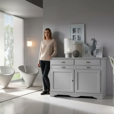 Aparador clásico de madera maciza muebles de diseño italiano