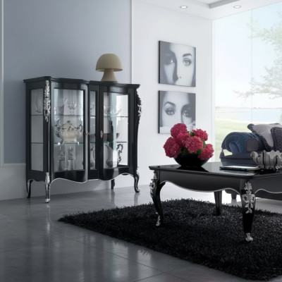 Armarios de madera Vitrinas de vidrio Armario Vitrina Muebles de salón Aparador