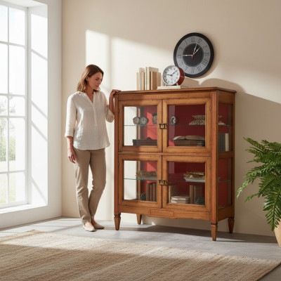 Vitrine Diseño Clásico Vitrinas de Lujo Sala de Estar Muebles Italianos