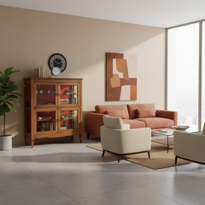 Vitrine Diseño Clásico Vitrinas de Lujo Sala de Estar Muebles Italianos