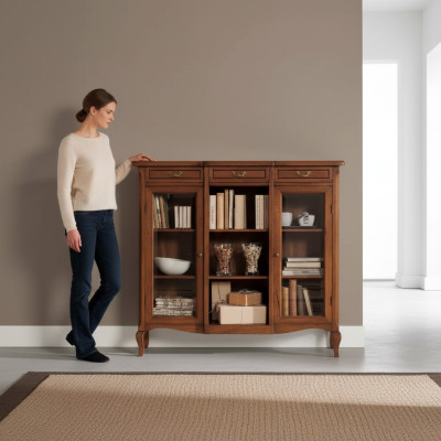 Diseñador de lujo vitrina de madera gabinete Diseño aparador Muebles italianos
