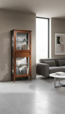 Vitrina armario cómoda estante de vidrio vitrinas madera armarios sala de estar