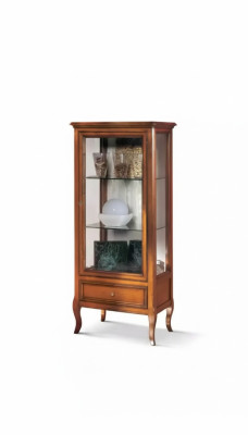 Vitrine de madera Armario vitrina Vidrios clásicos Diseño de madera Salón Nuevo