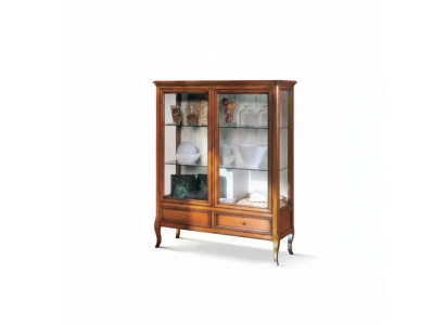Vitrina de madera Vitrinas de cristal Armario Muebles de madera maciza Aparador Sala de estar
