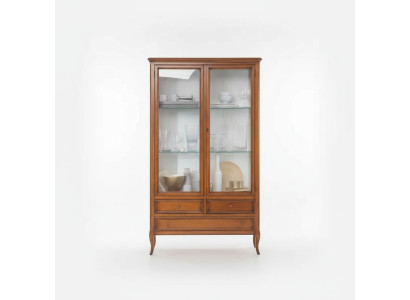 Clásico armario de vitrina para sala de estar Vitrina armario Muebles italianos nuevos