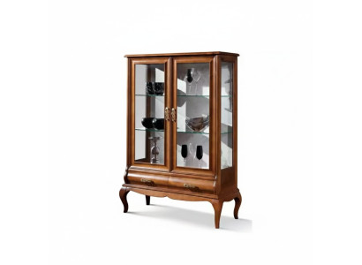 Lujo de madera vitrina aparador diseño marrón mobiliario italiano gabinete nuevo
