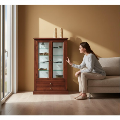 Vitrina Armario Gabinete de sala de estar Aparador Muebles italianos de madera