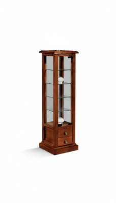 Vitrina de cristal de gabinete de madera real sala de estar muebles aparador nuevo