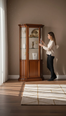 Vitrina de cristal armario Vitrina sala de estar Mueble de madera Cómoda Muebles italianos