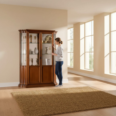 Lujo vitrina muebles salón armario vitrinas diseñador aparador