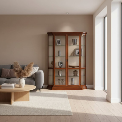Vitrine de vidrio armario de vidrio vitrina sala de estar aparador de madera muebles de lujo nuevos