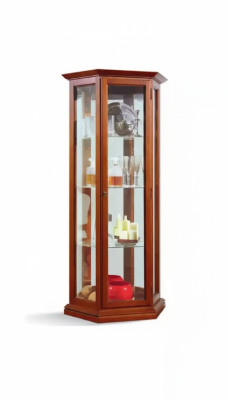 Vitrina armarios Vitrinas madera Lujo Sala de estar Muebles Armario Marrón Nuevo