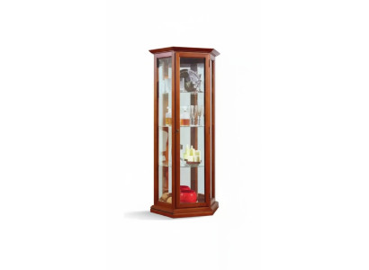 Vitrina armarios Vitrinas madera Lujo Sala de estar Muebles Armario Marrón Nuevo