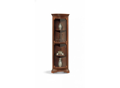Estante esquinero para salón, muebles, aparador de madera, armario de vitrina marrón, nuevo.