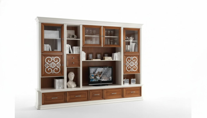 Estante de pared para sala de estar, mueble de TV, armarios de pared, muebles de madera para sala de estar nuevos.