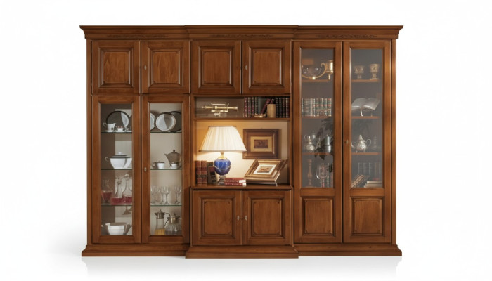 Mueble de pared italiano de madera, armarios de diseño para sala de estar, nuevos.