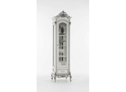 Vitrina armario cristal sala de estar blanco diseño muebles italianos nuevos.