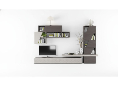 Estantes de pared para la sala de estar, muebles de sala de estar, diseño de TV moderno, lujo, nuevo.