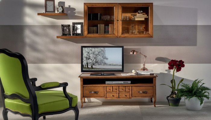 Grupo de pared de sala de estar RTV, soporte de televisión bajo, moderno, marrón, conjunto de sala de estar.