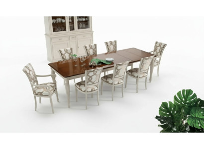Comedor conjunto de mesa 8 sillas Conjunto de mesa Grupo Set Italia Madera
