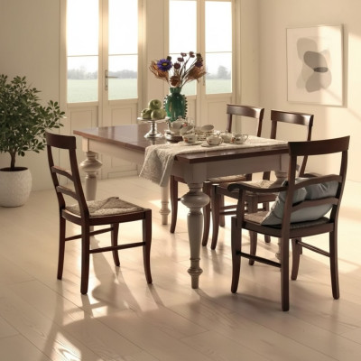 Lujo Clásico Mesa de Comedor Madera Rectangular Marrón Mesa Comedor Mesas Comedor Nuevo