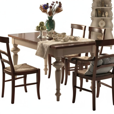 Lujo Clásico Mesa de Comedor Madera Rectangular Marrón Mesa Comedor Mesas Comedor Nuevo